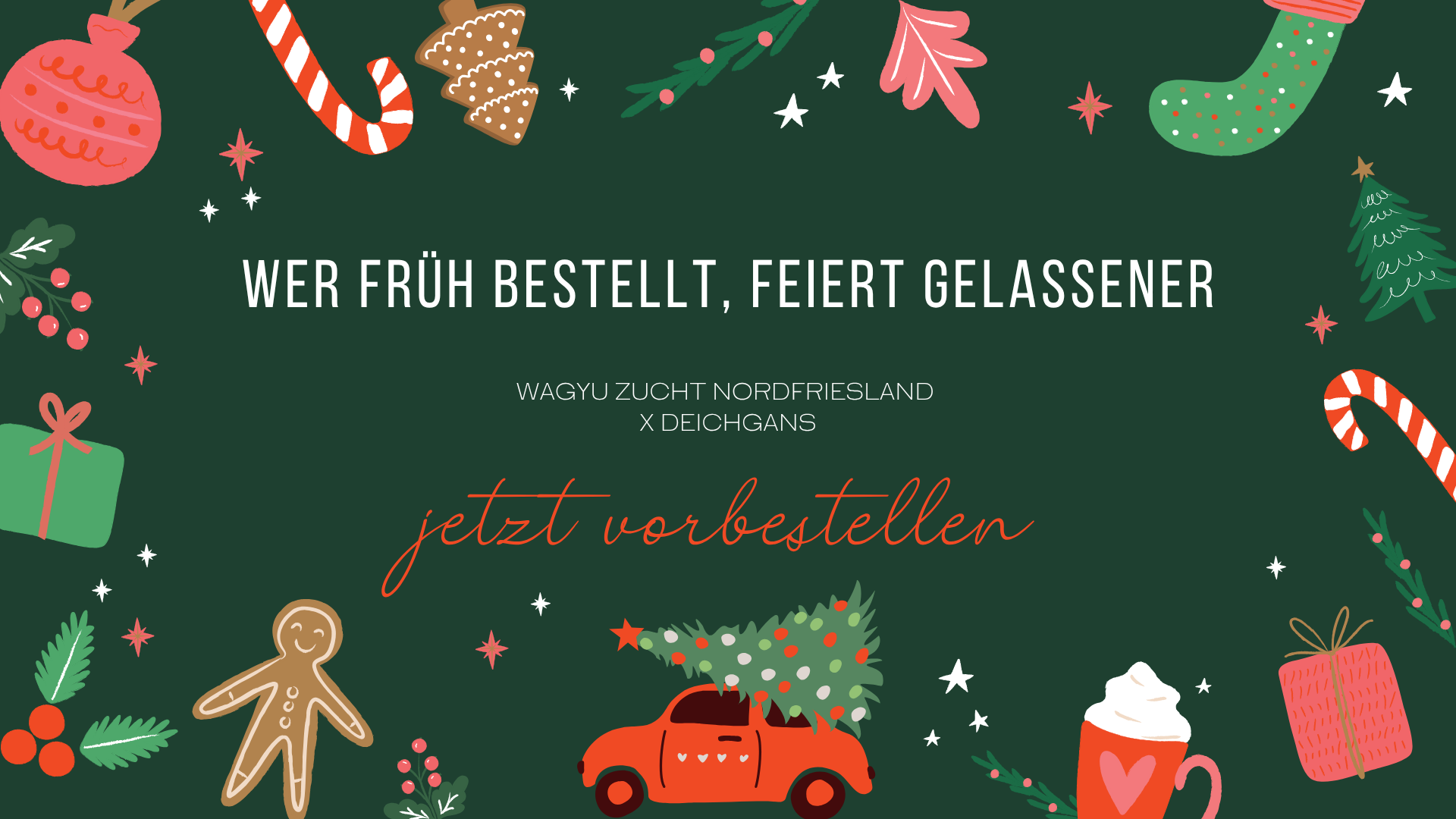 Wer früh bestellt, feiert gelassener. Jetzt Enten, Gänse, Roulade & Braten vorbestellen