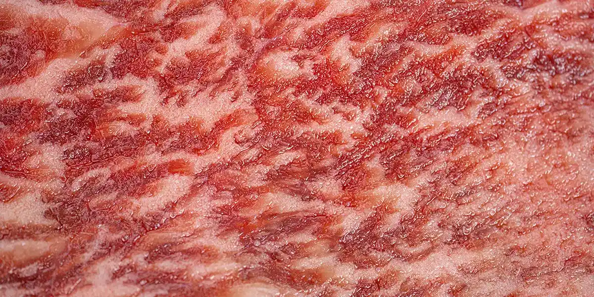 Wagyu F1 Flat Iron Close Up Marmorierung
